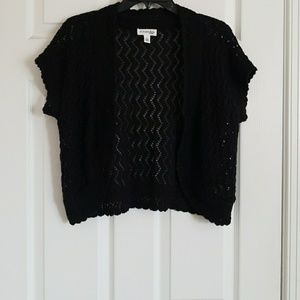 St. John's Bay black knit shrug